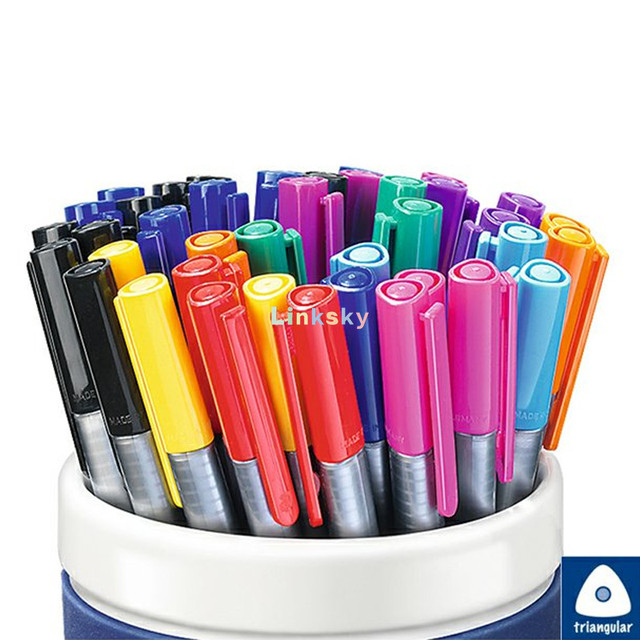 Staedtler 334 0.3 mm Triplus Fineliner Superfine Point Pens, Water